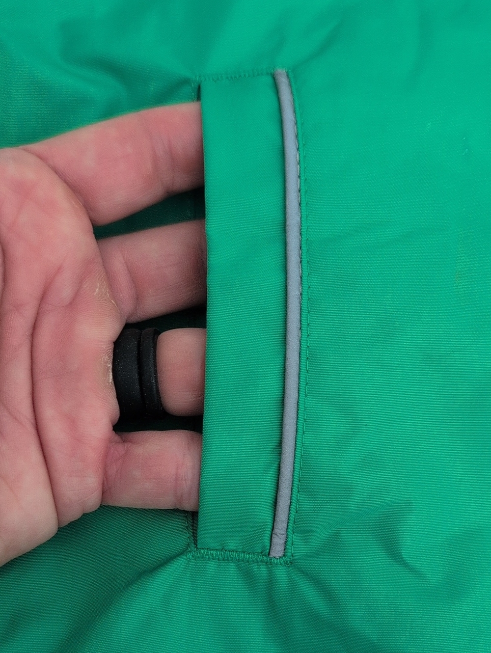 Kids Green & Yellow Hooded Raincoat - Picture 4 of 4